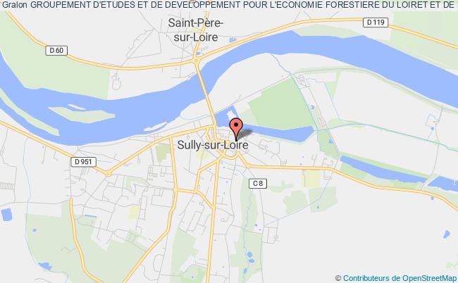 plan association Groupement D'etudes Et De Developpement Pour L'economie Forestiere Du Loiret Et De La Sologne Sully-sur-Loire