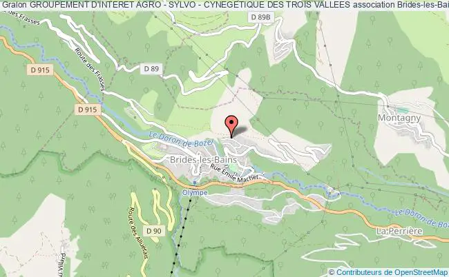 plan association Groupement D'interet Agro - Sylvo - Cynegetique Des Trois Vallees Brides-les-Bains