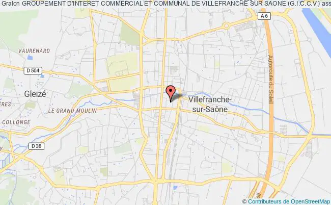 plan association Groupement D'interet Commercial Et Communal De Villefranche Sur Saone (g.i.c.c.v.) Villefranche-sur-Saône
