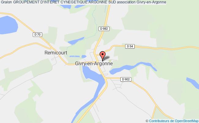 plan association Groupement D'interet Cynegetique Argonne Sud Givry-en-Argonne