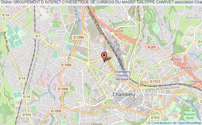 plan association Groupement D Interet Cynegetique De Chamois Du Massif Galoppe Charvet Chambéry