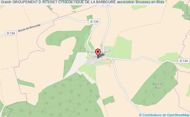 plan association Groupement D Interet Cynegetique De La Barboure Broussey-en-Blois
