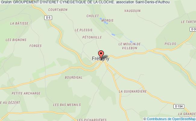 plan association Groupement D'interet Cynegetique De La Cloche. Frétigny