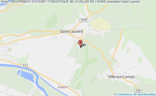 plan association Groupement D'interet Cynegetique De La Vallee De L'aisne Saint-Laurent