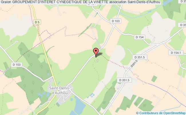 plan association Groupement D'interet Cynegetique De La Vinette Saint-Denis-d'Authou