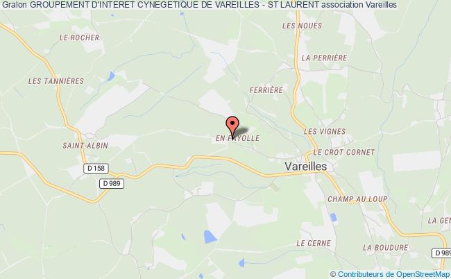 plan association Groupement D'interet Cynegetique De Vareilles - St Laurent Vareilles