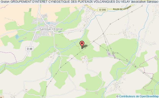 plan association Groupement D'interet Cynegetique Des Plateaux Volcaniques Du Velay Sanssac-l'Église