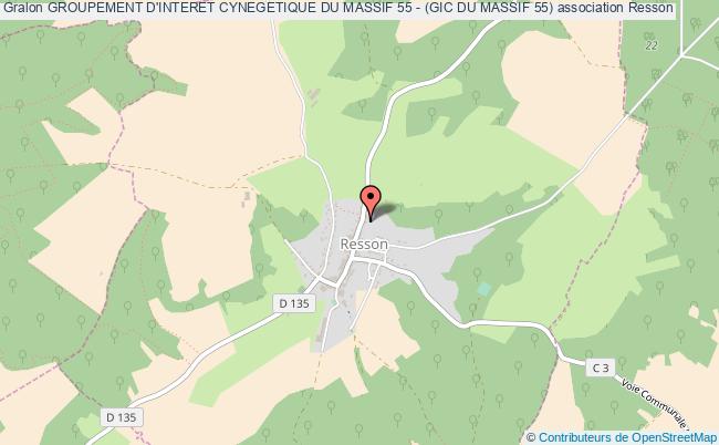plan association Groupement D'interet Cynegetique Du Massif 55 - (gic Du Massif 55) Resson