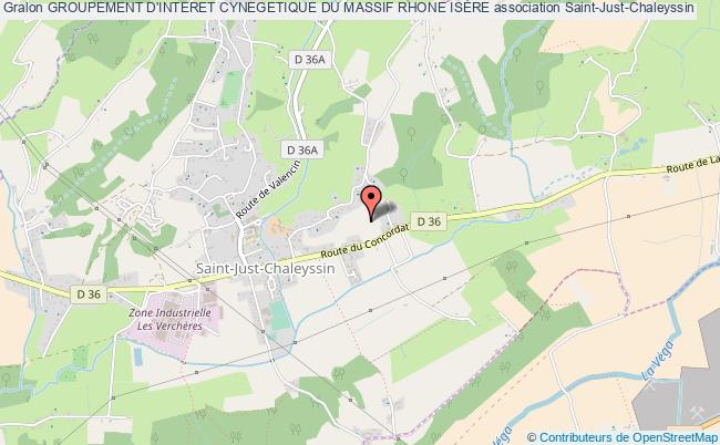 plan association Groupement D'interet Cynegetique Du Massif Rhone Isere Saint-Just-Chaleyssin