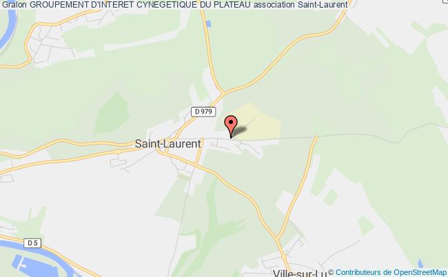 plan association Groupement D'interet Cynegetique Du Plateau Saint-Laurent