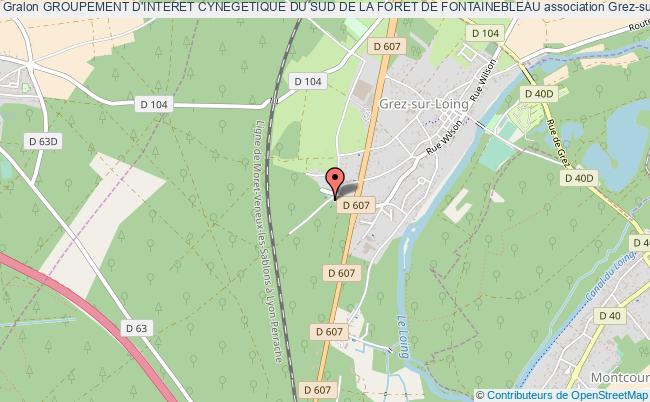 plan association Groupement D'interet Cynegetique Du Sud De La Foret De Fontainebleau Grez-sur-Loing