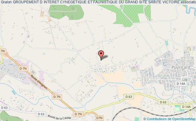 plan association Groupement D Interet Cynegetique Et Faunistique Du Grand Site Sainte Victoire Aix-en-Provence