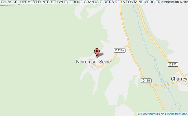 plan association Groupement D'interet Cynegetique Grands Gibiers De La Fontaine Mercier Noiron-sur-Seine