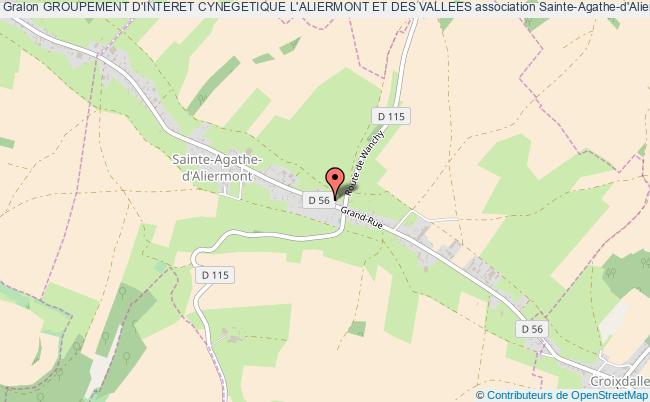 plan association Groupement D'interet Cynegetique L'aliermont Et Des Vallees Sainte-Agathe-d'Aliermont