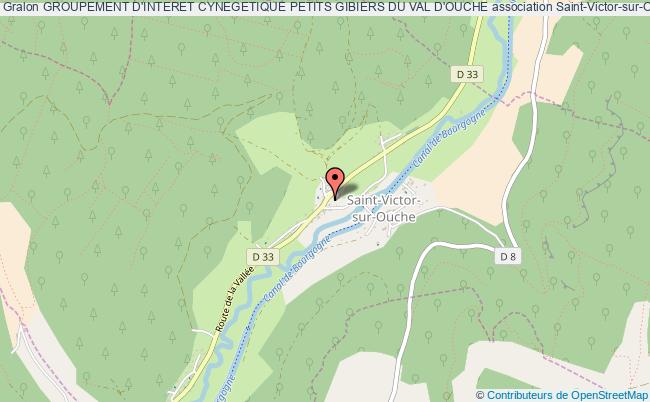 plan association Groupement D'interet Cynegetique Petits Gibiers Du Val D'ouche Saint-Victor-sur-Ouche