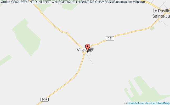 plan association Groupement D'interet Cynegetique Thibaut De Champagne Villeloup