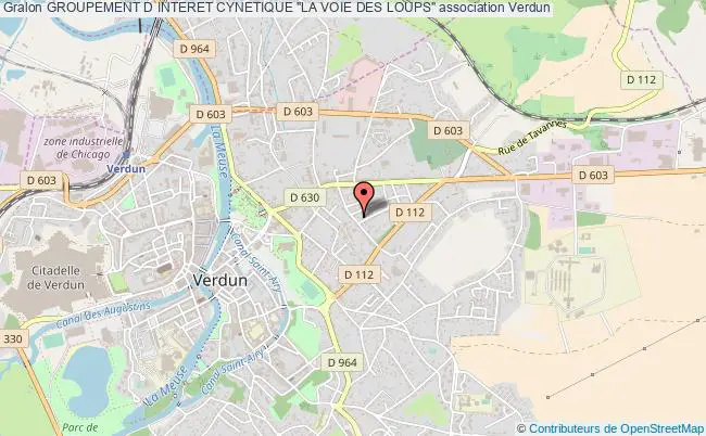 plan association Groupement D Interet Cynetique "la Voie Des Loups" Verdun