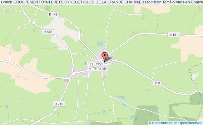 plan association Groupement D'intÉrÊts CynÉgÉtiques De La Grande Charnie Torcé-Viviers-en-Charnie