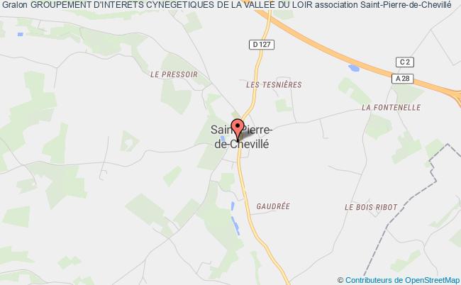 plan association Groupement D'interets Cynegetiques De La Vallee Du Loir Saint-Pierre-de-Chevillé
