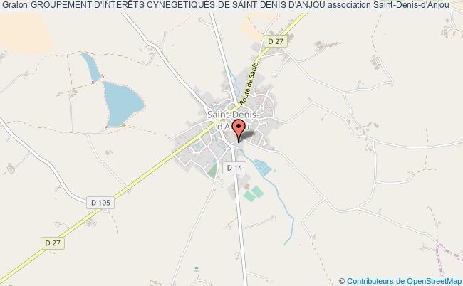 plan association Groupement D'interÊts Cynegetiques De Saint Denis D'anjou Saint-Denis-d'Anjou