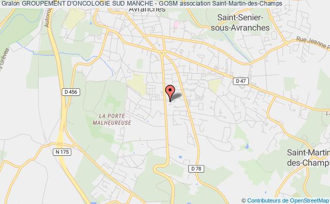 plan association Groupement D'oncologie Sud Manche - Gosm Saint-Martin-des-Champs
