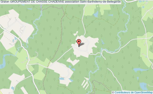 plan association Groupement De Chasse Chadenne Saint-Barthélemy-de-Bellegarde