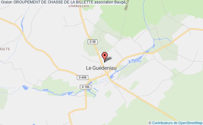 plan association Groupement De Chasse De La Billette Baugé-en-Anjou