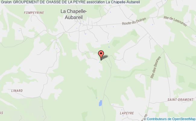 plan association Groupement De Chasse De La Peyre La    Chapelle-Aubareil