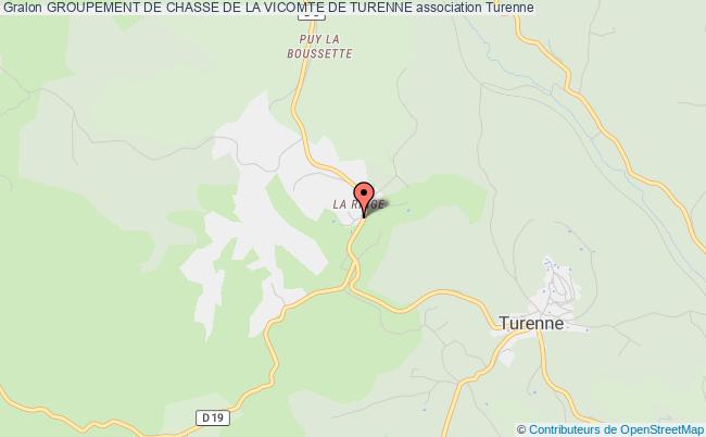 plan association Groupement De Chasse De La Vicomte De Turenne Turenne