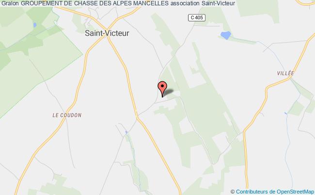 plan association Groupement De Chasse Des Alpes Mancelles Saint-Victeur
