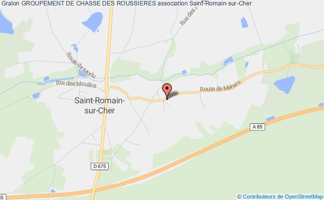 plan association Groupement De Chasse Des Roussieres Saint-Romain-sur-Cher