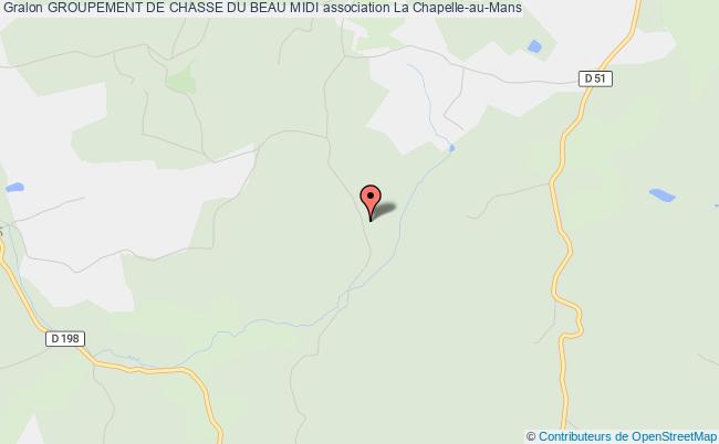 plan association Groupement De Chasse Du Beau Midi Chapelle-au-Mans