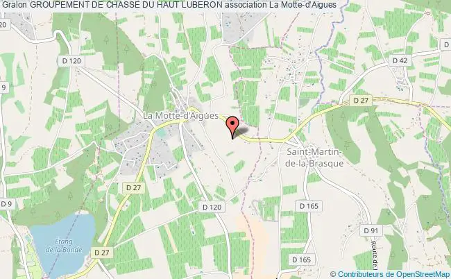plan association Groupement De Chasse Du Haut Luberon La    Motte-d'Aigues