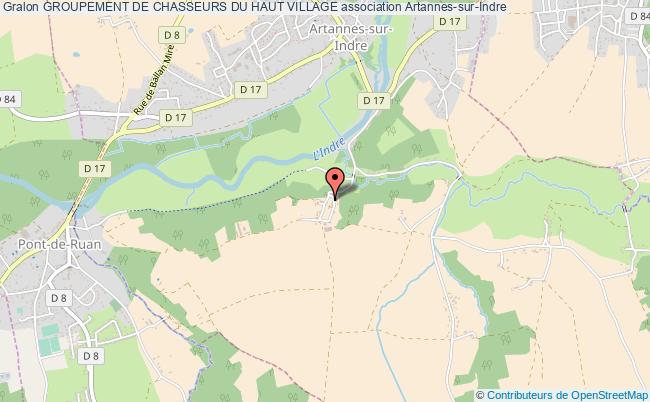 plan association Groupement De Chasseurs Du Haut Village Artannes-sur-Indre