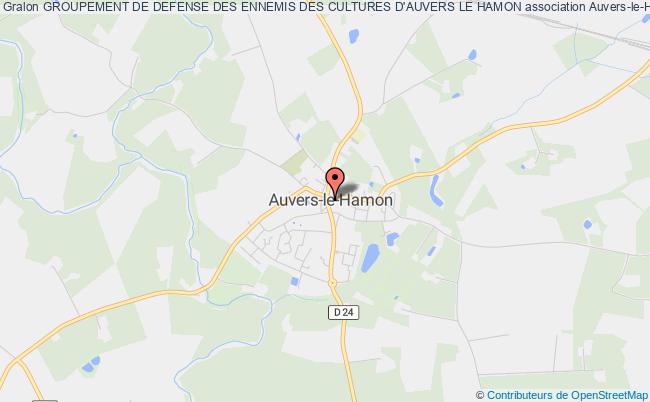 plan association Groupement De Defense Des Ennemis Des Cultures D'auvers Le Hamon Auvers-le-Hamon