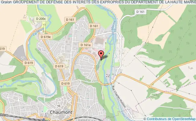 plan association Groupement De Defense Des Interets Des Expropries Du Departement De La Haute Marne Chaumont