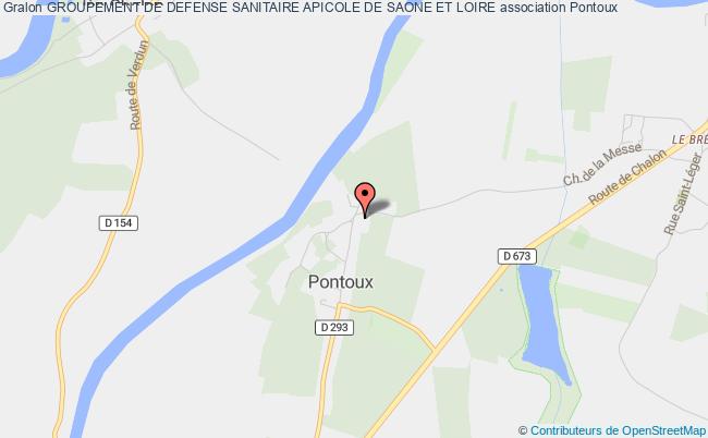 plan association Groupement De Defense Sanitaire Apicole De Saone Et Loire Pontoux