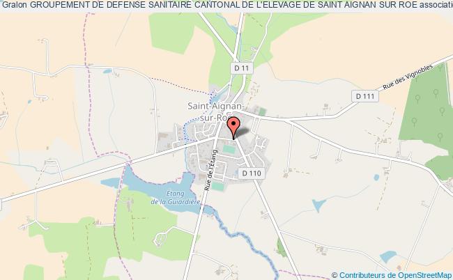 plan association Groupement De Defense Sanitaire Cantonal De L'elevage De Saint Aignan Sur Roe Saint-Aignan-sur-Roë