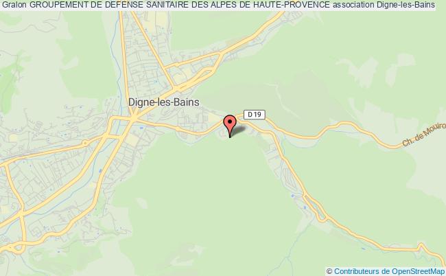 plan association Groupement De Defense Sanitaire Des Alpes De Haute-provence Digne-les-Bains