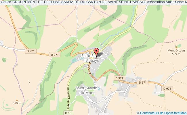 plan association Groupement De Defense Sanitaire Du Canton De Saint Seine L'abbaye Saint-Seine-l'Abbaye