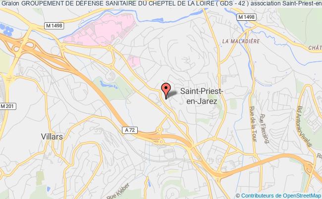 plan association Groupement De DÉfense Sanitaire Du Cheptel De La Loire ( Gds - 42 ) Saint-Priest-en-Jarez