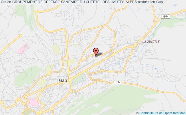 plan association Groupement De Defense Sanitaire Du Cheptel Des Hautes-alpes Gap