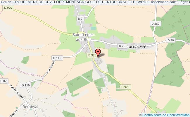 plan association Groupement De Developpement Agricole De L'entre Bray Et Picardie Saint-Léger-aux-Bois