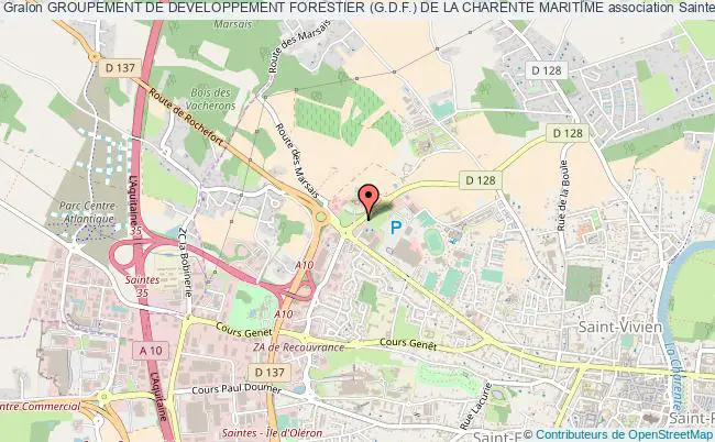 plan association Groupement De Developpement Forestier (g.d.f.) De La Charente Maritime Saintes