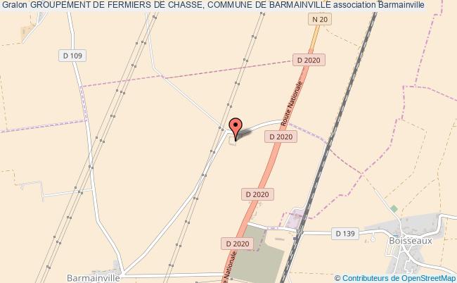 plan association Groupement De Fermiers De Chasse, Commune De Barmainville Barmainville