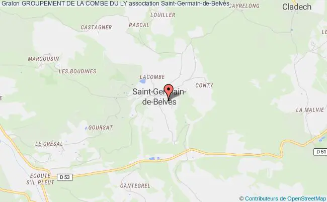 plan association Groupement De La Combe Du Ly Saint-Germain-de-Belvès