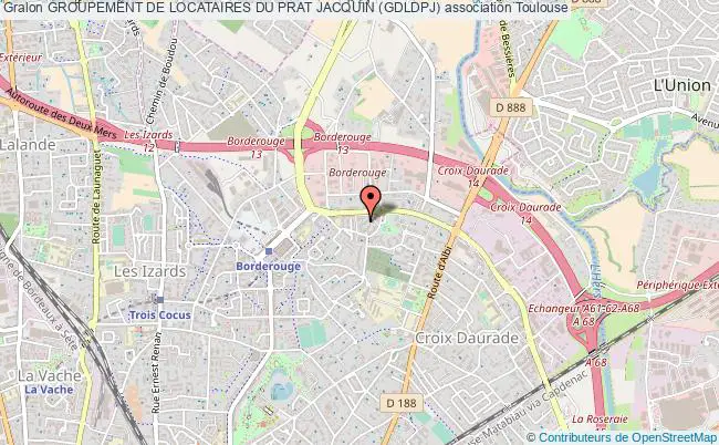 plan association Groupement De Locataires Du Prat Jacquin (gdldpj) Toulouse