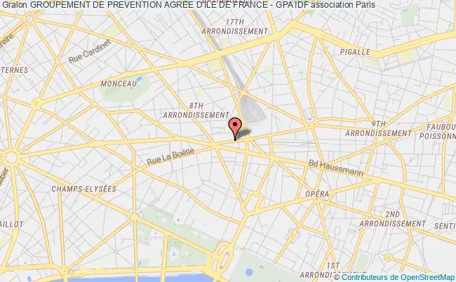 plan association Groupement De Prevention Agree D'ile De France - Gpa Idf Paris