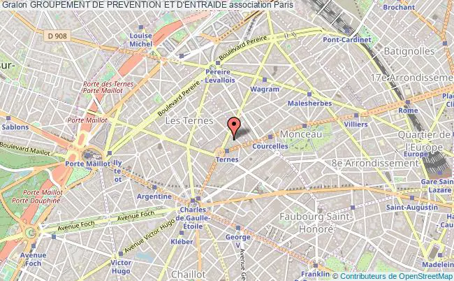 plan association Groupement De Prevention Et D'entraide Paris