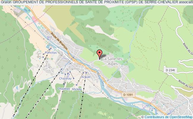 plan association Groupement De Professionnels De Sante De Proximite (gpsp) De Serre-chevalier La    Salle-les-Alpes